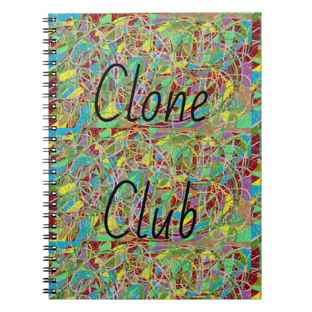 Clone Club from Orphan Black abstract art Notebook (Front)