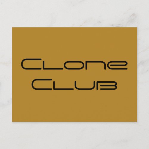 Clone Club geometric letters from Orphan Black Postcard