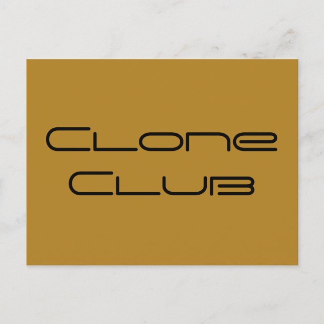 Clone Club geometric letters from Orphan Black Postcard (Front)