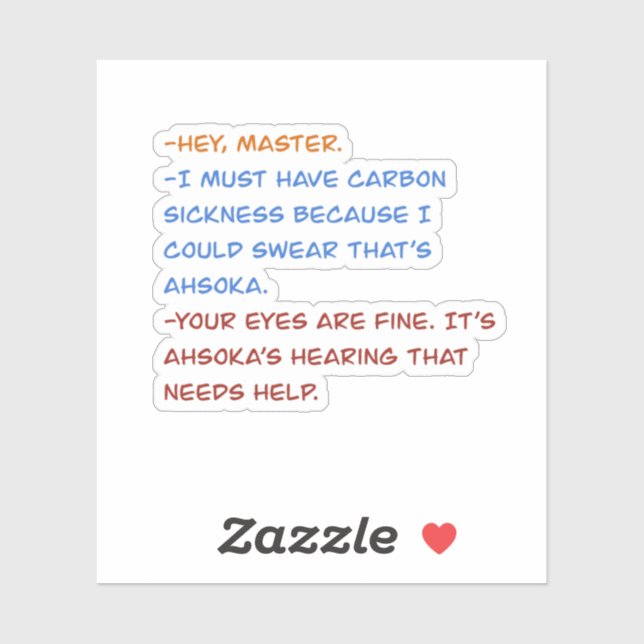 clone wars quote  sticker (Sheet)