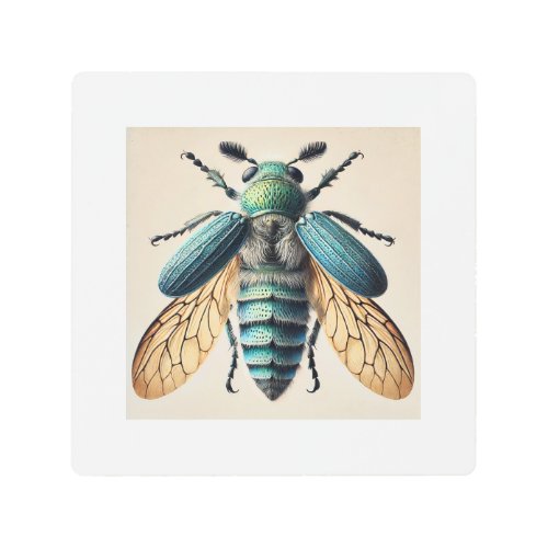 Cloniophorus insect 150624IREF116 _ Watercolor Metal Print