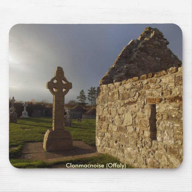 Clonmacnoise Celtic Cross Mouse Pad (Front)