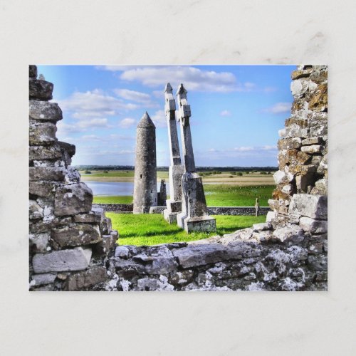 Clonmacnoise Tower Postcard