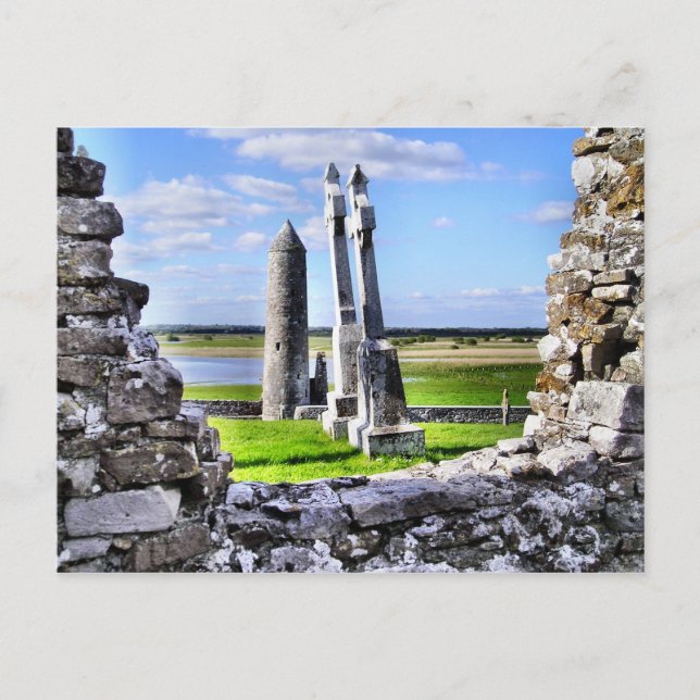 Clonmacnoise Tower Postcard (Front)