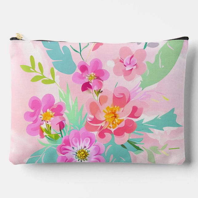 Cloroful Floral Bouquet Accessory Pouch (Front)