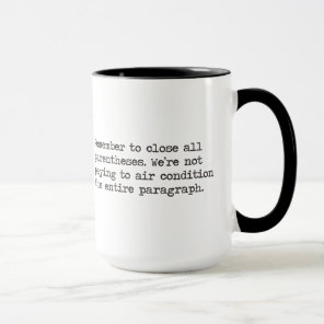 Close all Parentheses Mug