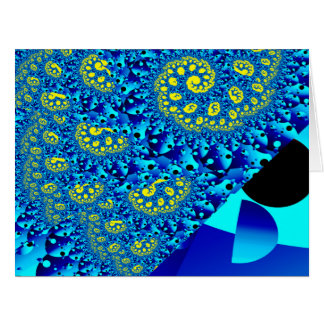 Close Encounter Abstract Geometric Funny Fine Art Cards