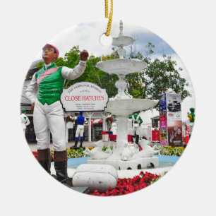 "Close Hatches" Champion Ceramic Ornament