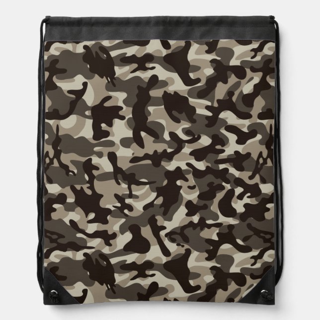 Close Quarter Camouflage Drawstring Bag (Front)