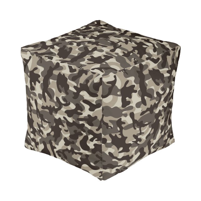 Close Quarter Camouflage  Pouf (Angled Back)