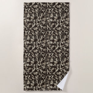 Close Quarter Camouflage Tissue Paper Beach Towel
