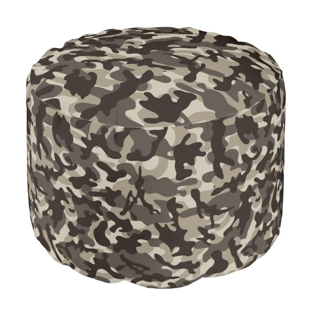 Close Quarter Camouflage Tissue Paper Pouf (Angled Front)