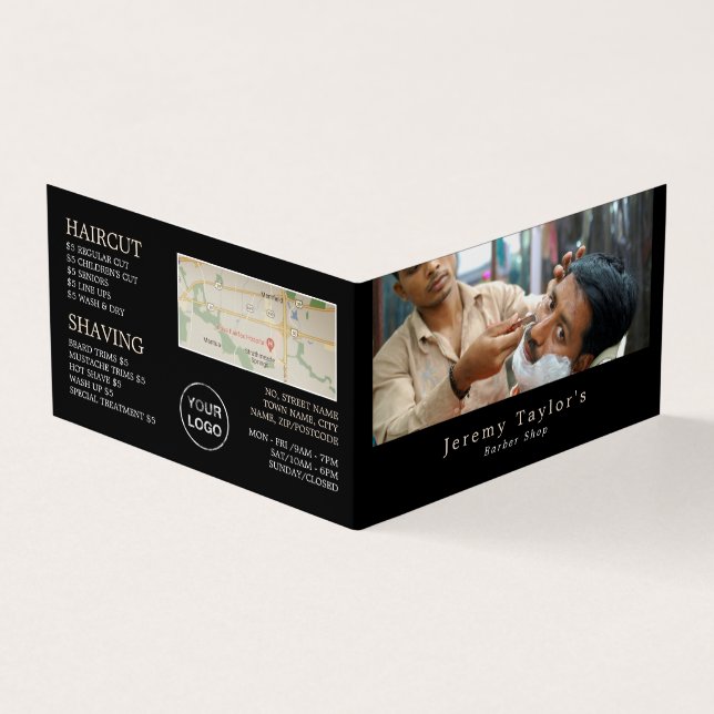 Close Shave, Men's Barbers, Loyalty Card, Business Card (Outside)