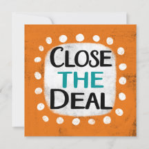 Close The Deal Greeting Card
