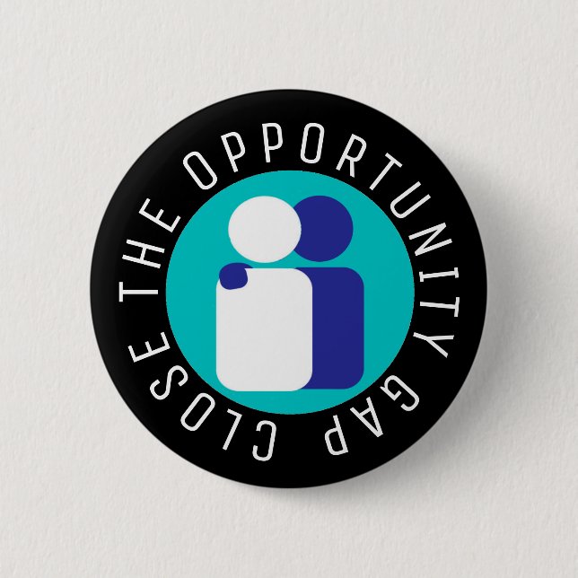 Close the Opportunity Gap Education Reform Pinback Button (Front)