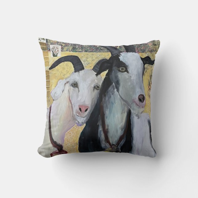 Close To You Goat Pillow (Front)