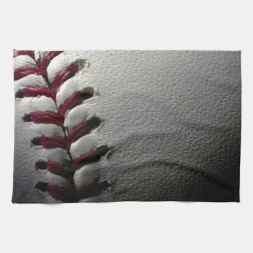 Close_up Baseball Kitchen Towel