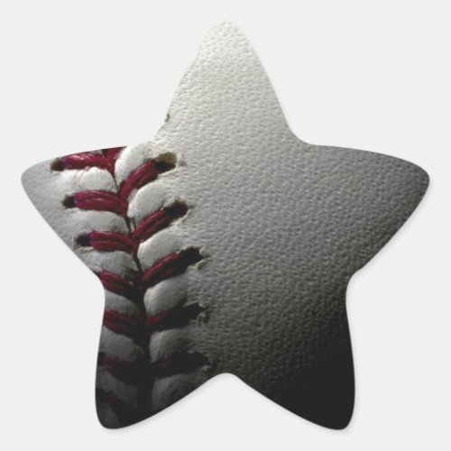Close_up Baseball Star Sticker
