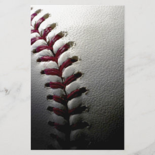 Close-up Baseball Stationery