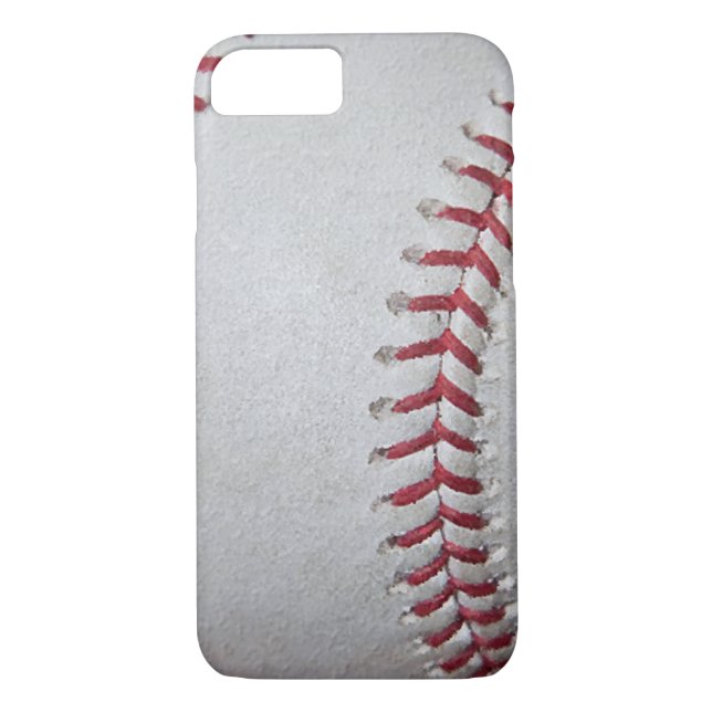 Close-up Baseball Surface iPhone 7 Case (Back)