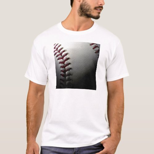 Close_up Baseball T_Shirt