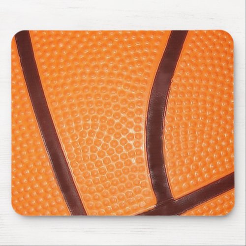 Close up Basketball Mouse Pad