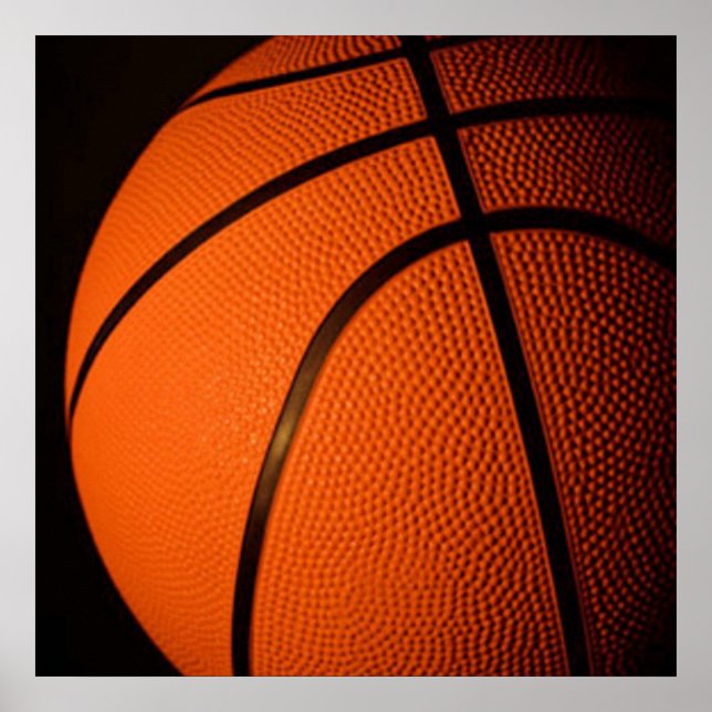 Close-up Basketball Poster (Front)