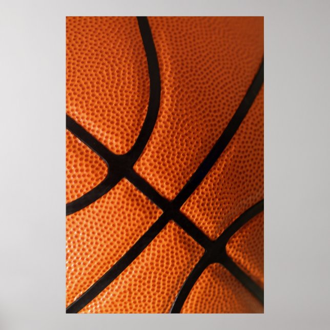 Close-up Basketball Poster (Front)