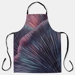 Close up beautiful bunch mushrooms color light in  apron