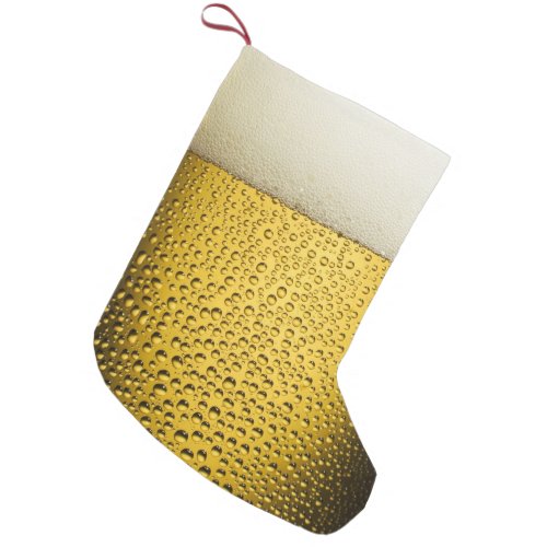 Close UP Beer Glass Christmas Stocking