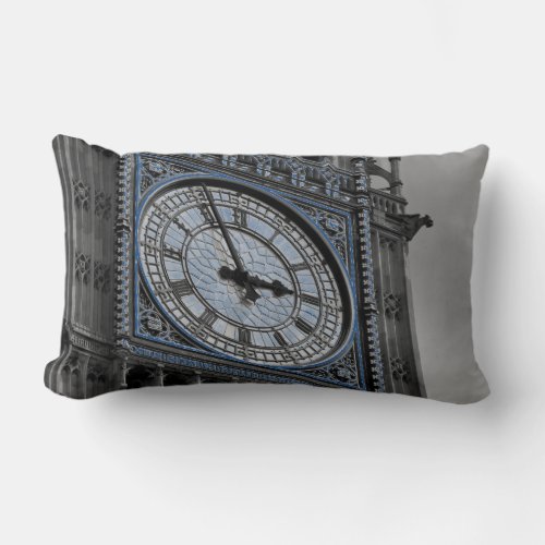 Close up Big Ben Clock Tower Travel Europe Lumbar Pillow