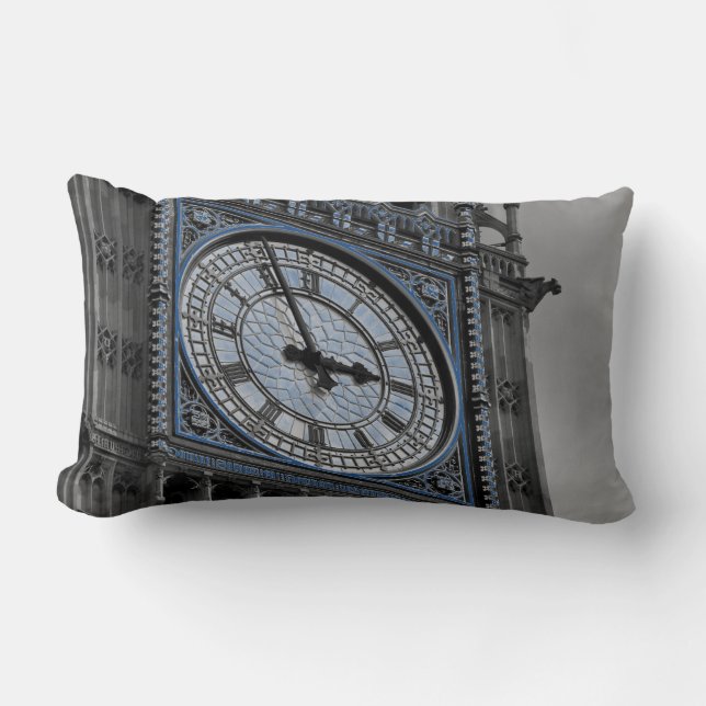 Close up Big Ben Clock Tower Travel Europe Lumbar Pillow (Front)