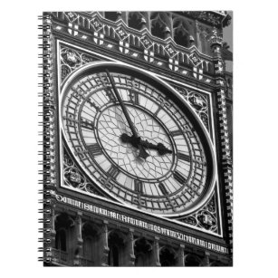 Close up Big Ben Clock Tower Travel Europe Notebook