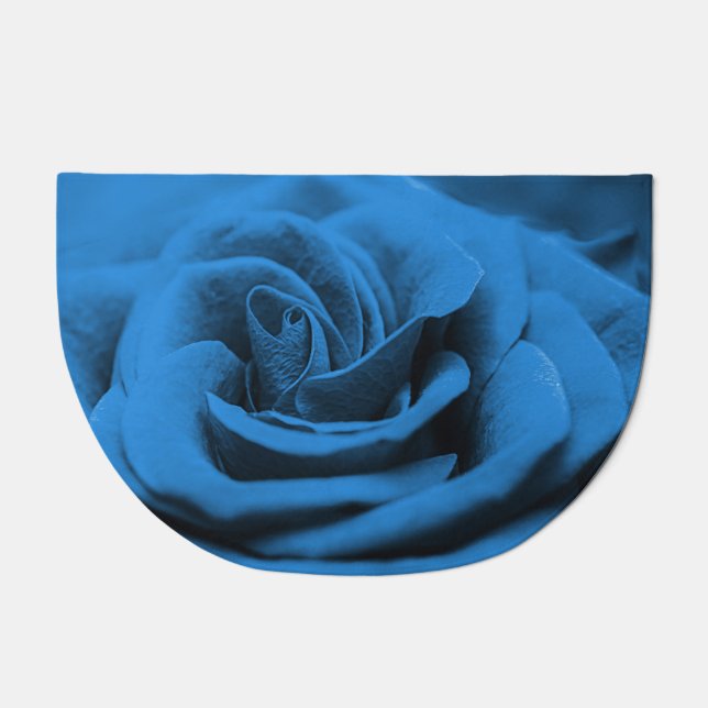 Close-up blue red rose, macro beauty. doormat (Front)