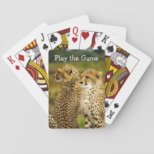 Close_up Cheetah picture Playing Cards