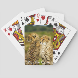 Close-up Cheetah picture Poker Cards
