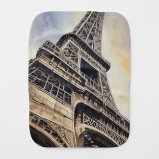 Close-up Eiffel Tower Paris Love City Travel Baby Burp Cloth