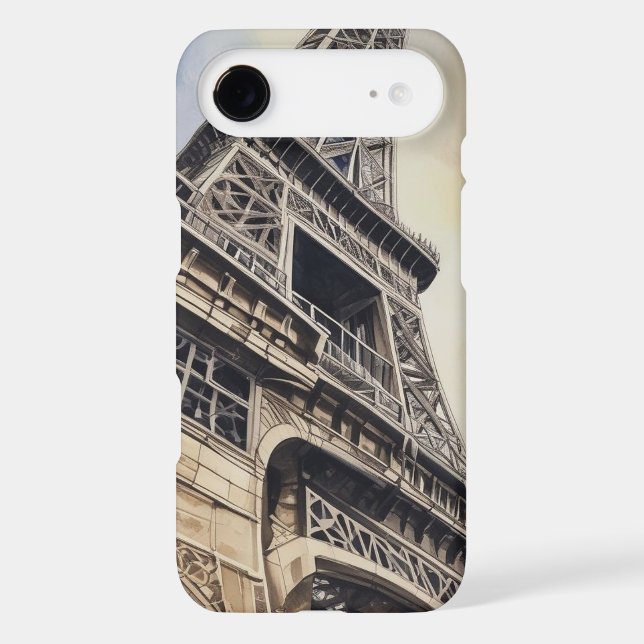Close-up Eiffel Tower Paris Love City Travel iPhone Case (Back)
