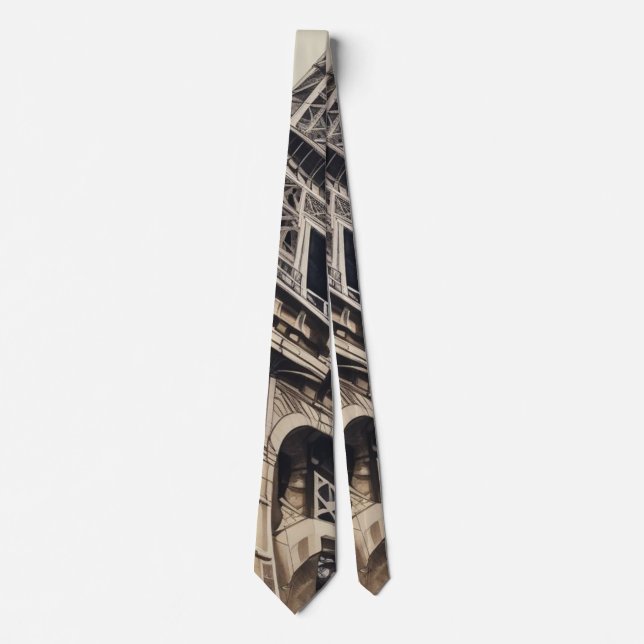 Close-up Eiffel Tower Paris Love City Travel Neck Tie (Front)