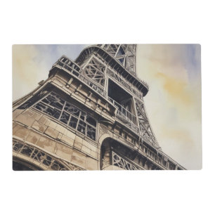 Close-up Eiffel Tower Paris Love City Travel Placemat