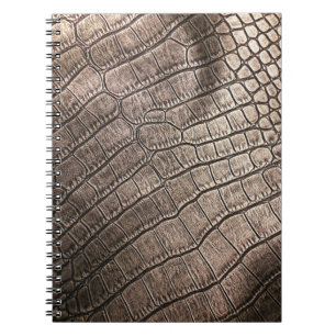 Close-Up Elegant Leather: Textured Pattern Notebook