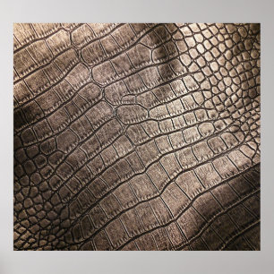 Close-Up Elegant Leather: Textured Pattern Poster