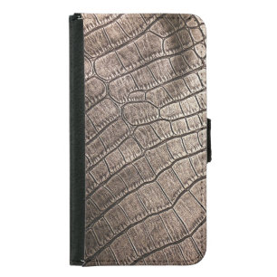 Close-Up Elegant Leather: Textured Pattern Samsung Galaxy S5 Wallet Case