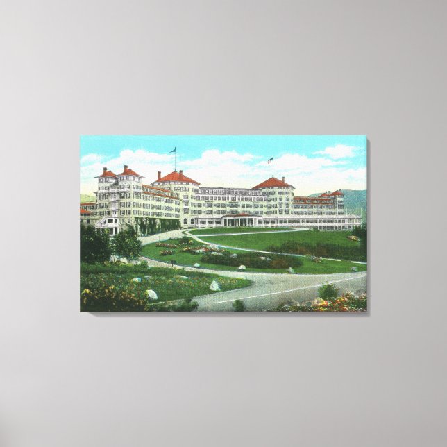 Close-up Exterior View of Mt. Washington Hotel Canvas Print (Front)