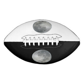 Close-Up Full Moon in the Night Sky. Photography Football