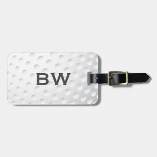 Close Up Golf Monogram Luggage Tag