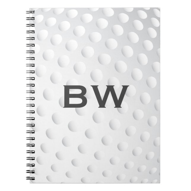 Close Up Golf Monogram Notebook (Front)