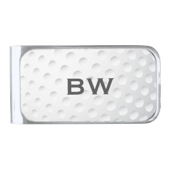 Close Up Golf Monogram Silver Finish Money Clip by istanbuldesign at Zazzle