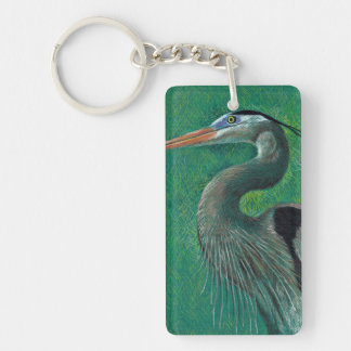 Close up heron keychain
