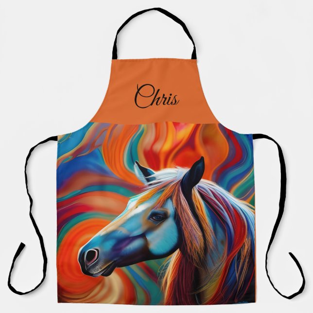 Close up Horse head Apron (Front)